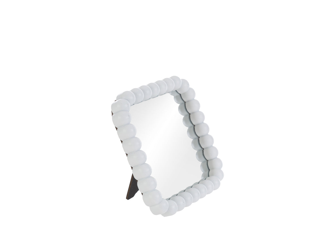 Specchio perline resina 14x2,5xh.14cm