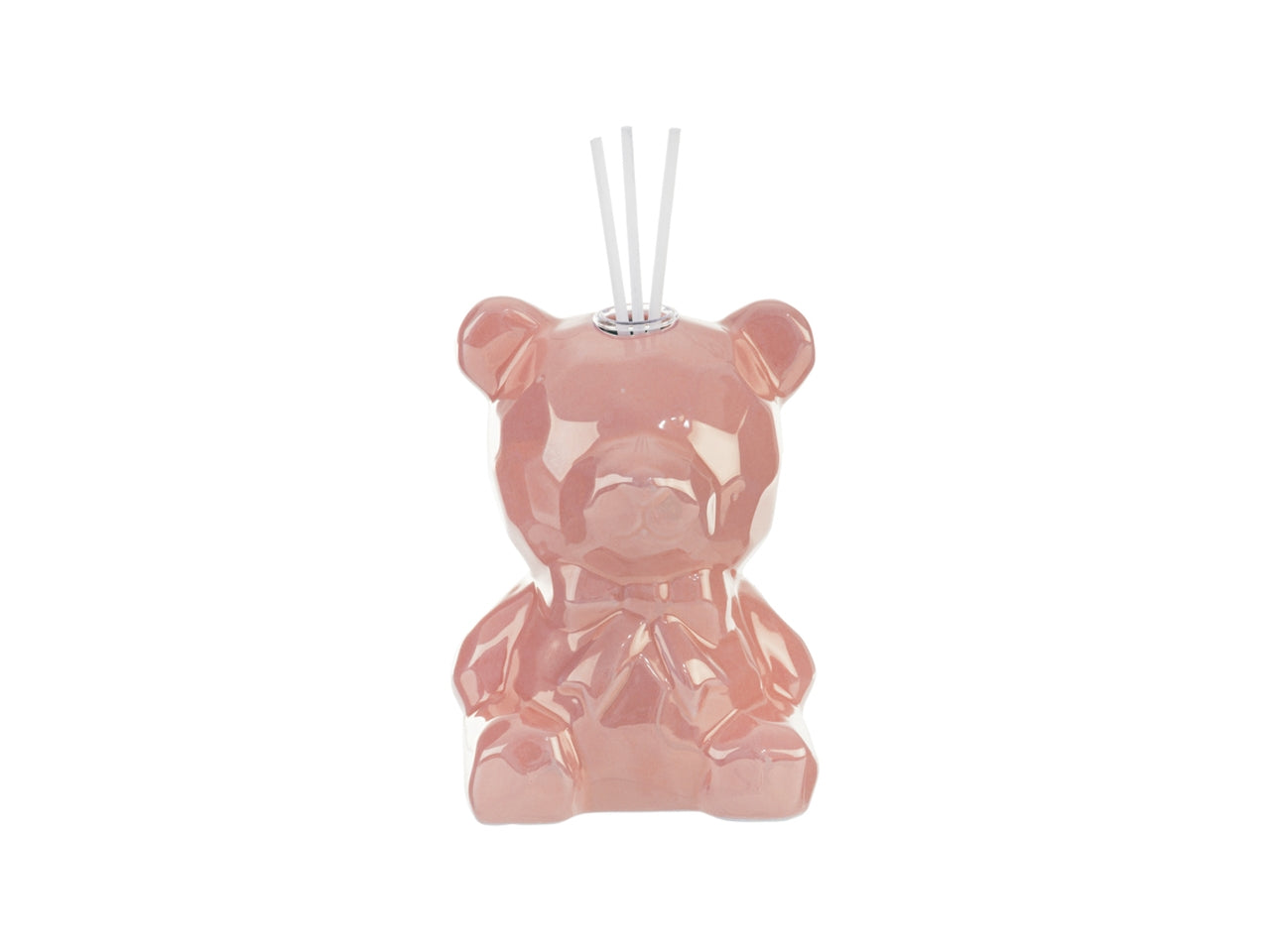 Profumatore orsetto porcellana 9,5x9xh.13cm rosa con astuccio