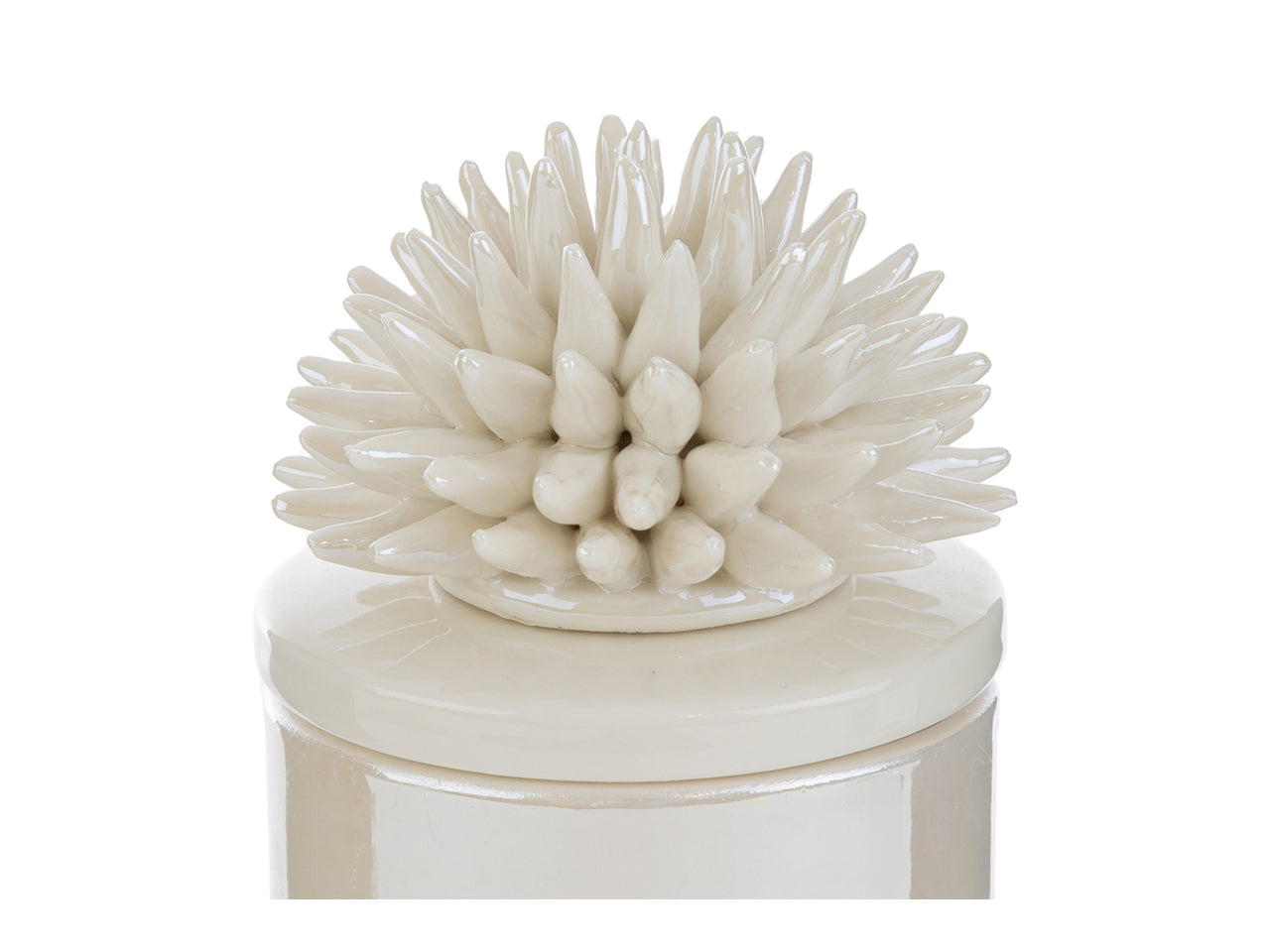 Candela scatola corallo porcellana bianca 7,5x7,5xh.11,5cm con astuccio