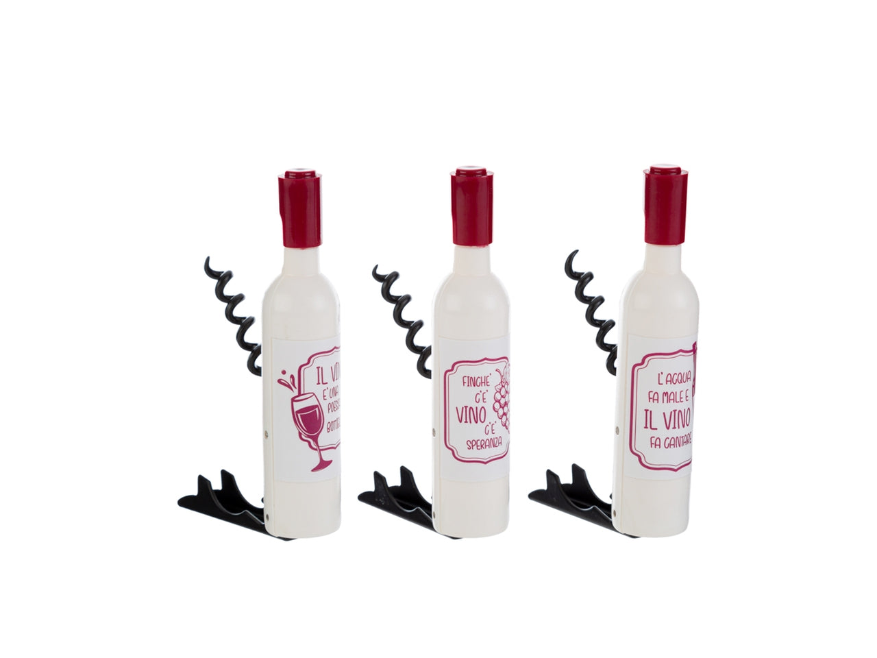 Apribottiglie calamita 11,5cm 3 assortiti