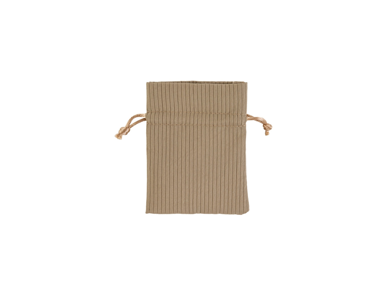 Sacchetto rigato colore beige 8x10cm