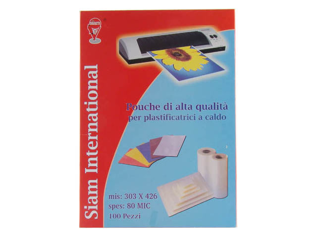 Pouch 303x426mm 80mc 100 pezzi