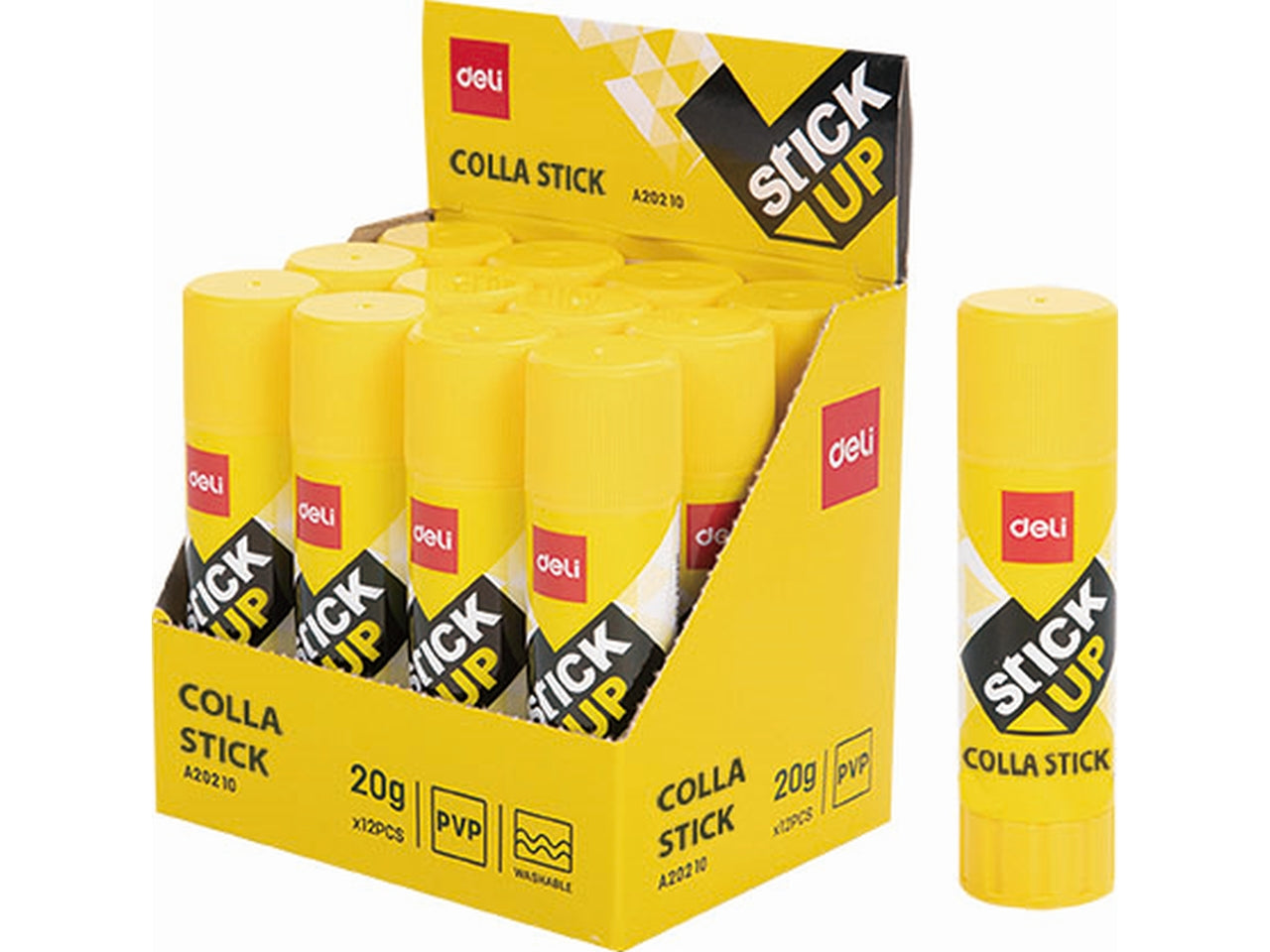 12 stick di colla lavabile da 20g