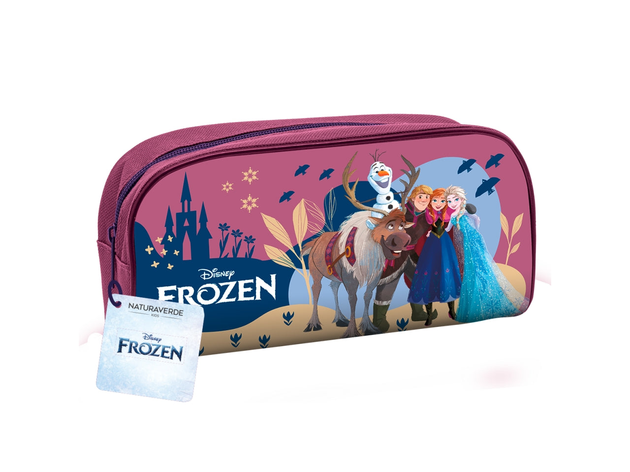 Beauty case set regalo di frozen contenente 1 shampoo da 100ml, 1 bagnoschiuma da 100ml e un beauty case misure 22,5x12,5x6cm