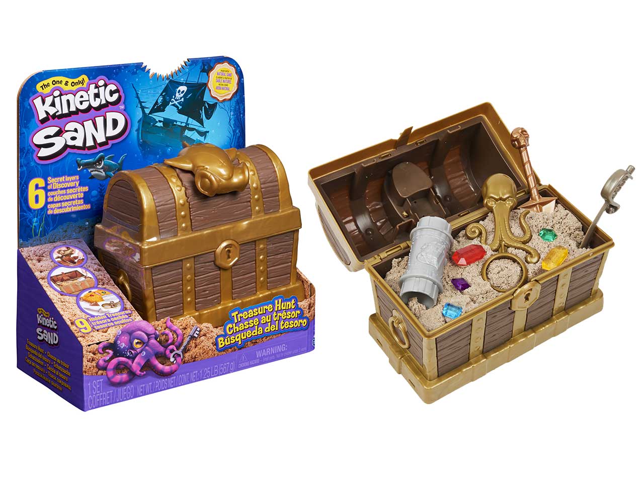 Kinetic sand playset caccia al tesoro $