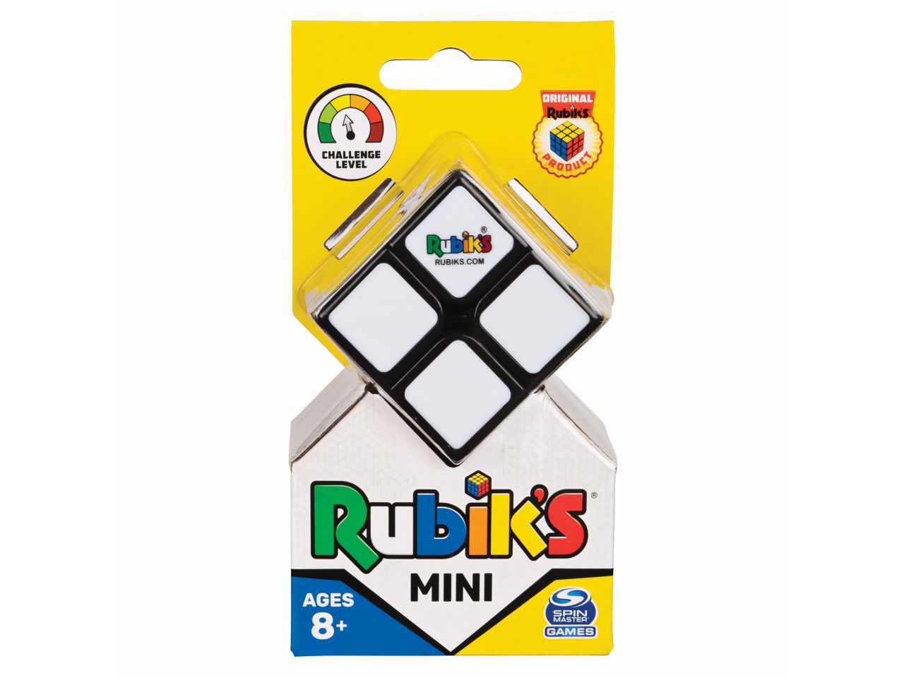Rubik's il cubo 2x2 mini in vassoio