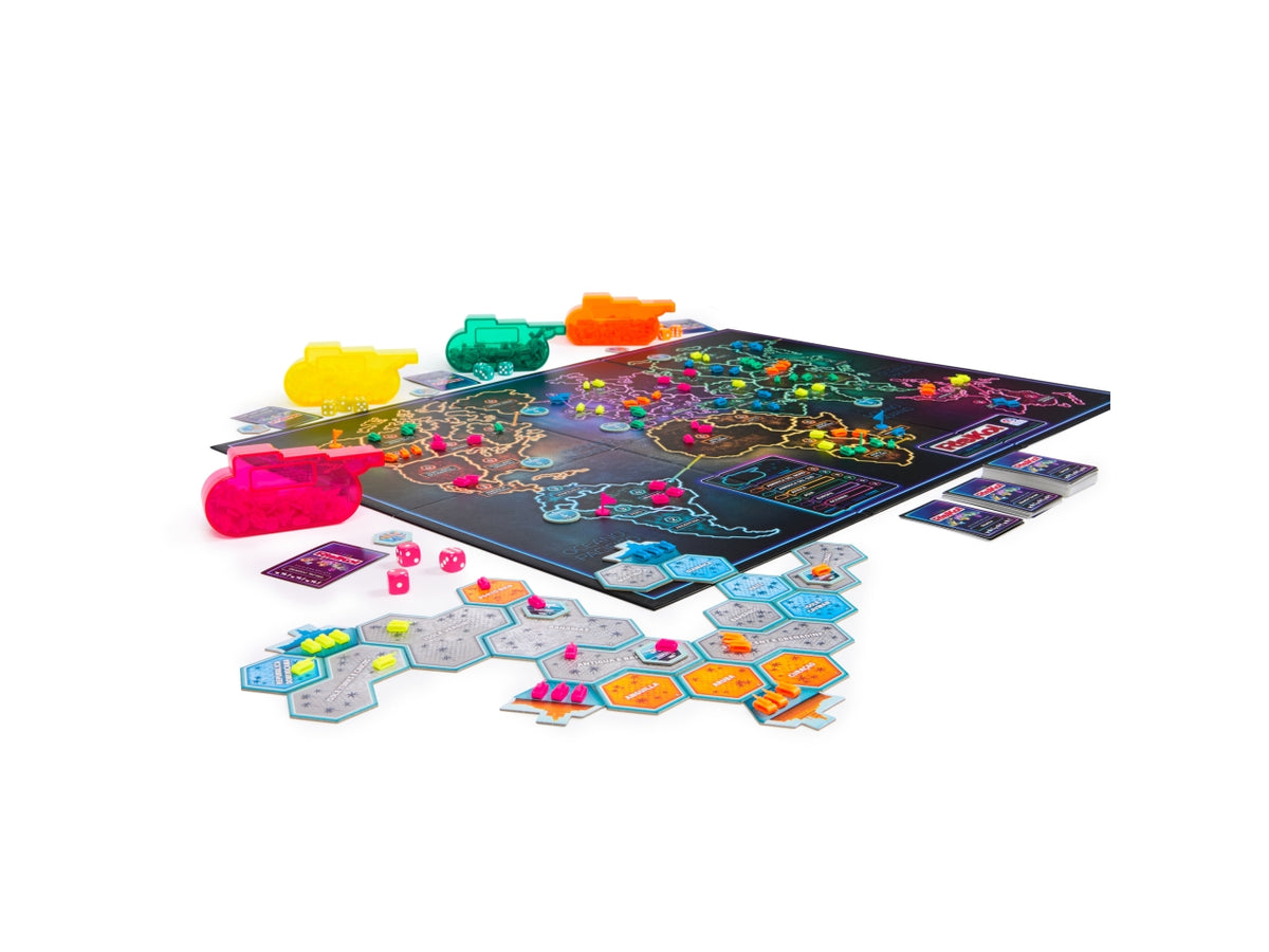 Risiko! Deluxe: Gioco da Tavolo Strategico, Carta e Plastica, Multicolore, Età 10+, Plancia Extra Large, Obiettivi Segreti - Spin Master