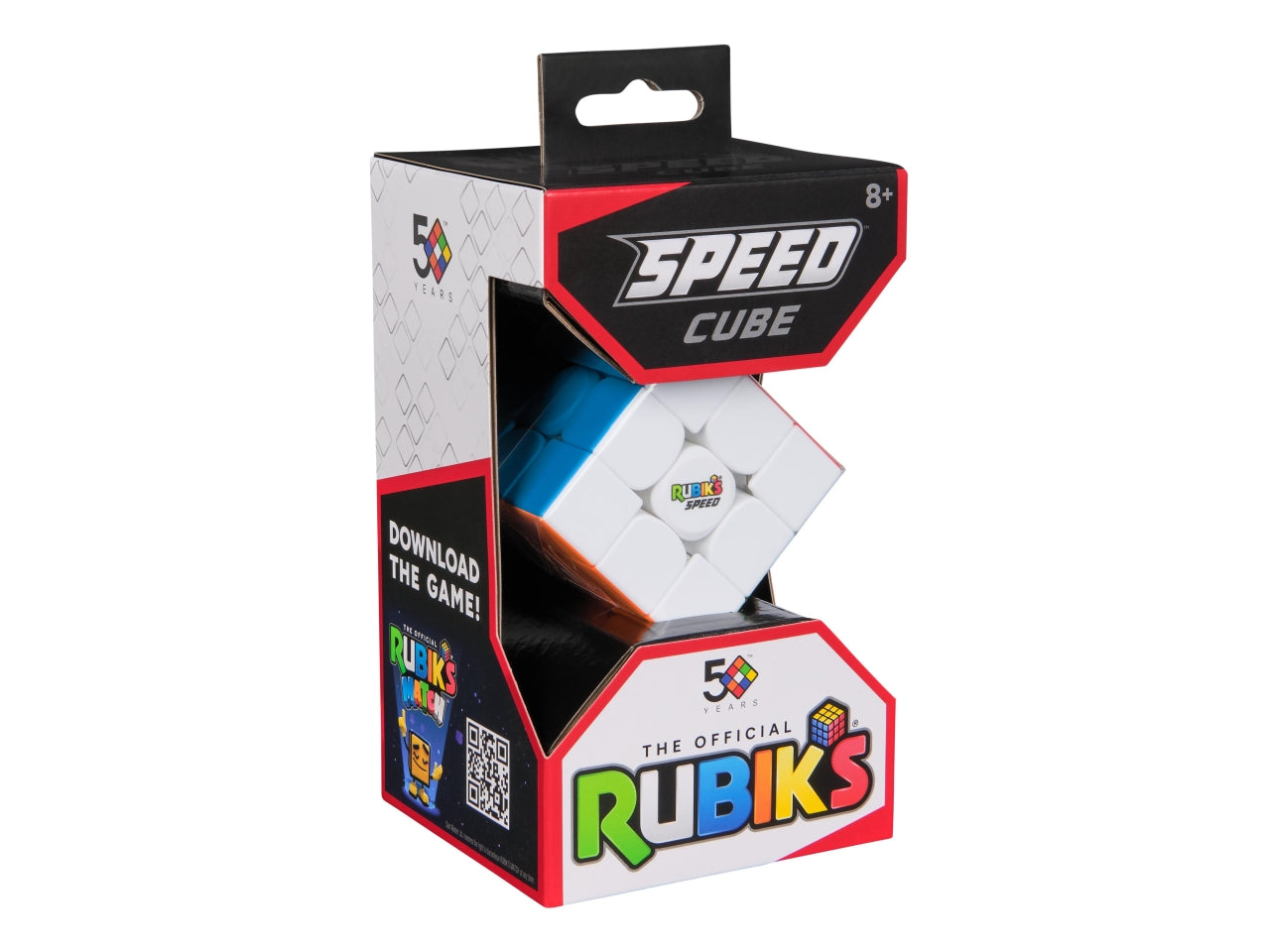 Cubo Rubik's 3x3 Speed: Plastica Multicolore, Magneti per Stabilità , Età 8+, Design Senza Adesivi, Pre-lubrificato - Spin Master
