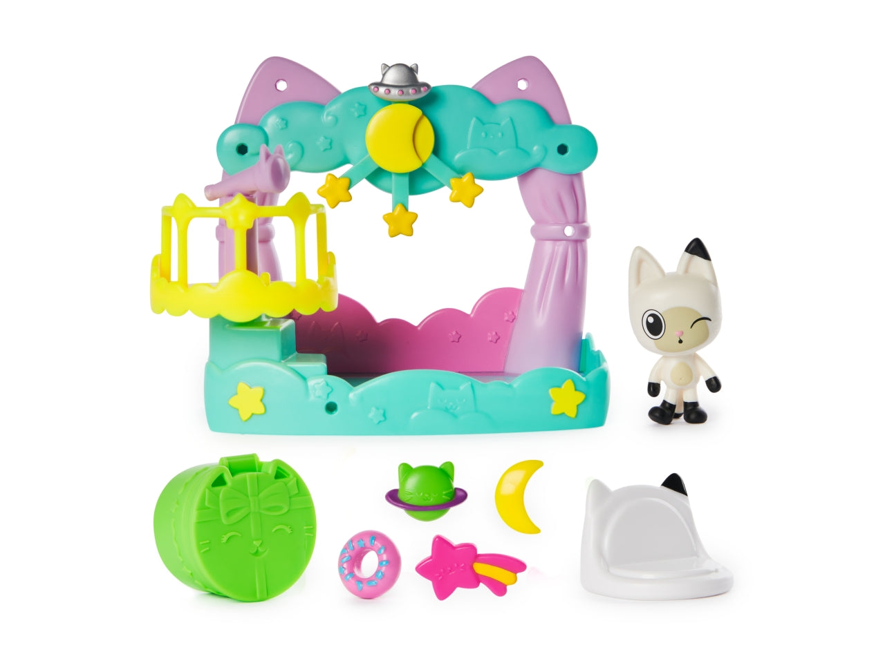 Gabby's Dollhouse i balconi della casa con personaggio, accessori e scatola a sorpresa per bambine di 3+ anni - Spin Master $