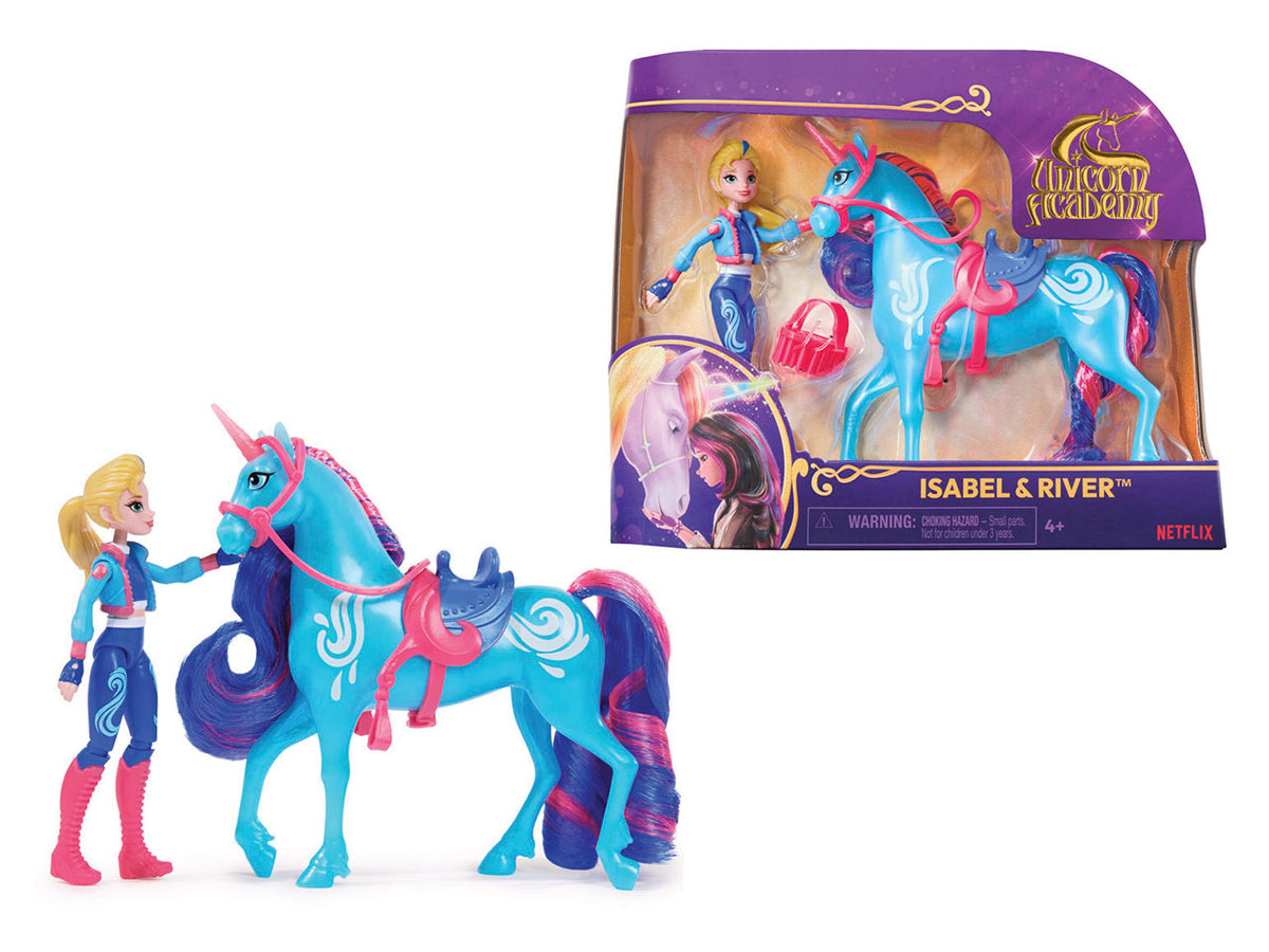 Unicorn academy small doll isabel & river | Spin Master $