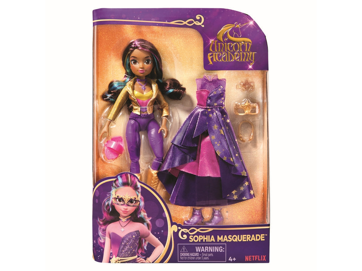 Unicorn academy deluxe sophia masquerade fashion doll | Spin Master $