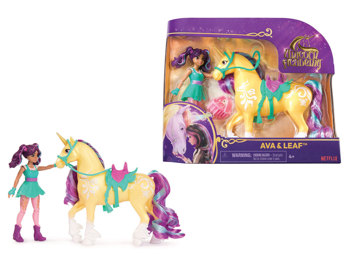 Unicorn academy small doll ava & leaf | Spin Master $