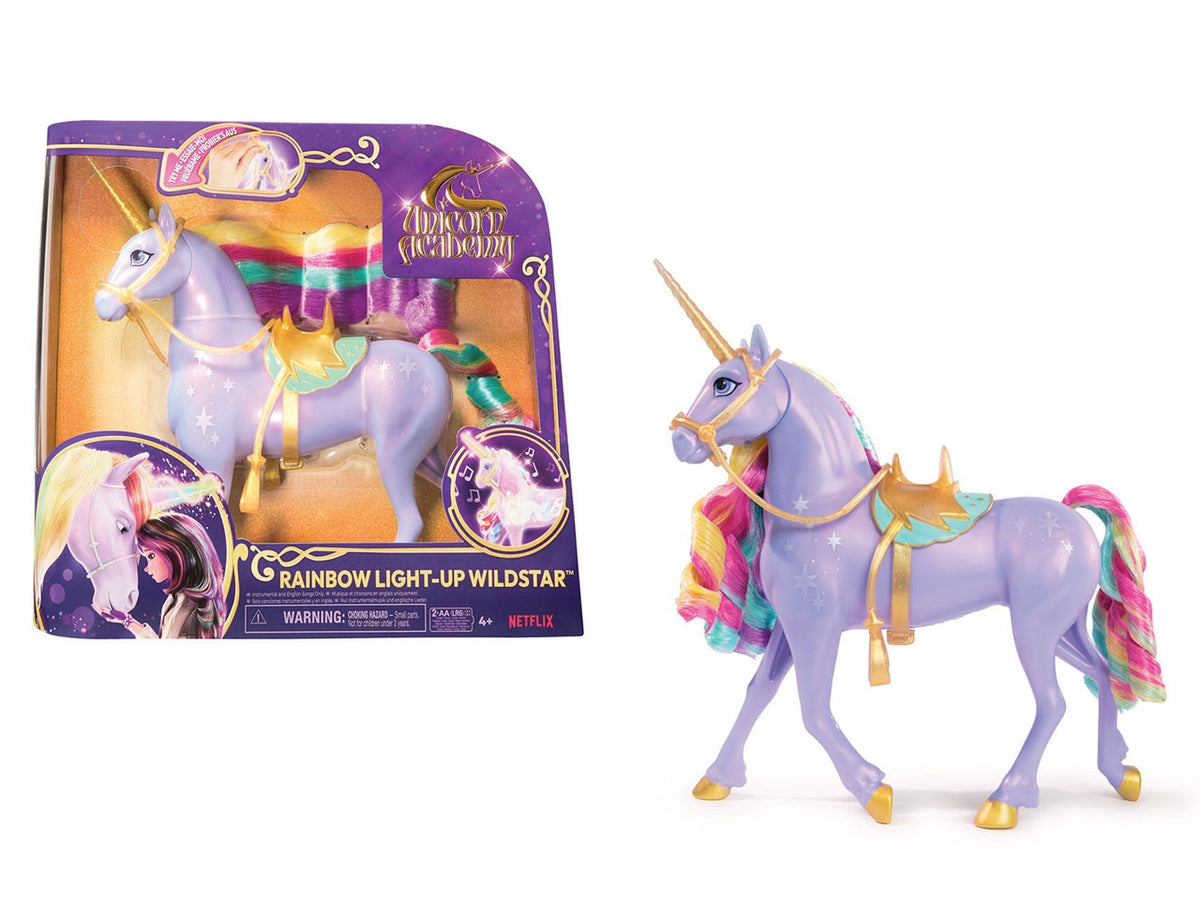 Unicorn academy rainbow light-up wildstar | Spin Master $