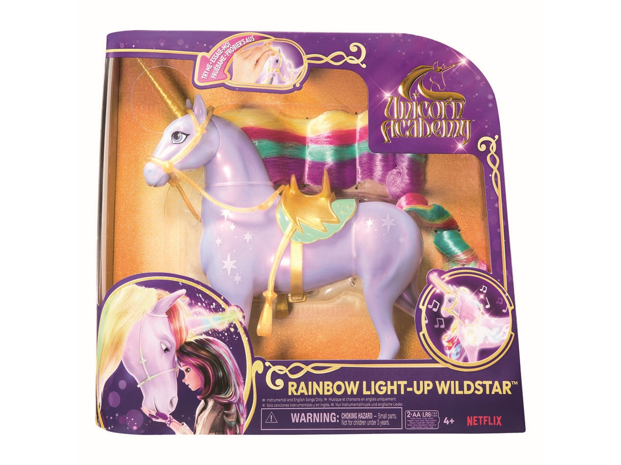 Unicorn academy rainbow light-up wildstar | Spin Master $