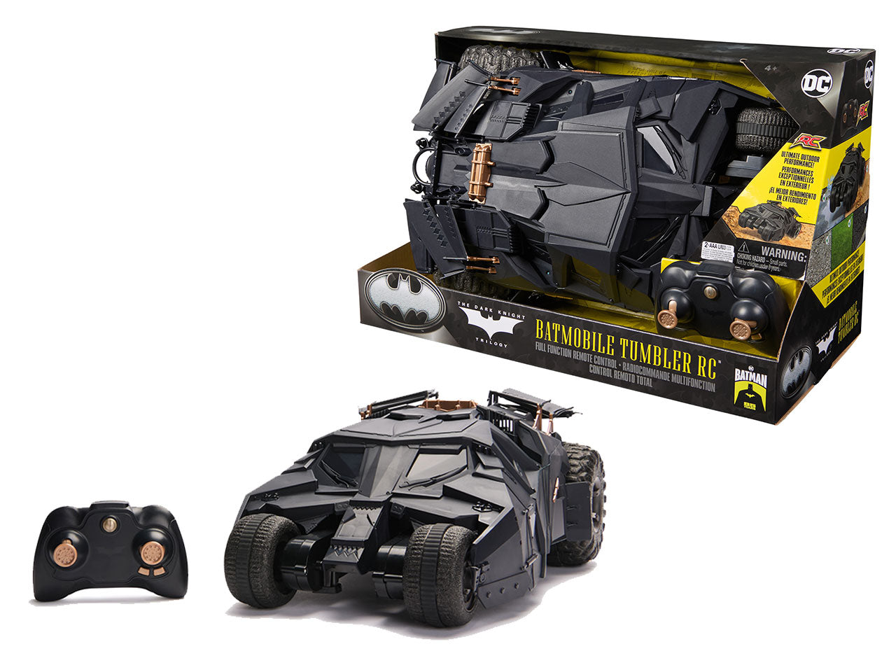Veicolo Batman batmobile radiocomandata scala 1:15 - 85 esimo anniversario per età 4+ | Spin Master