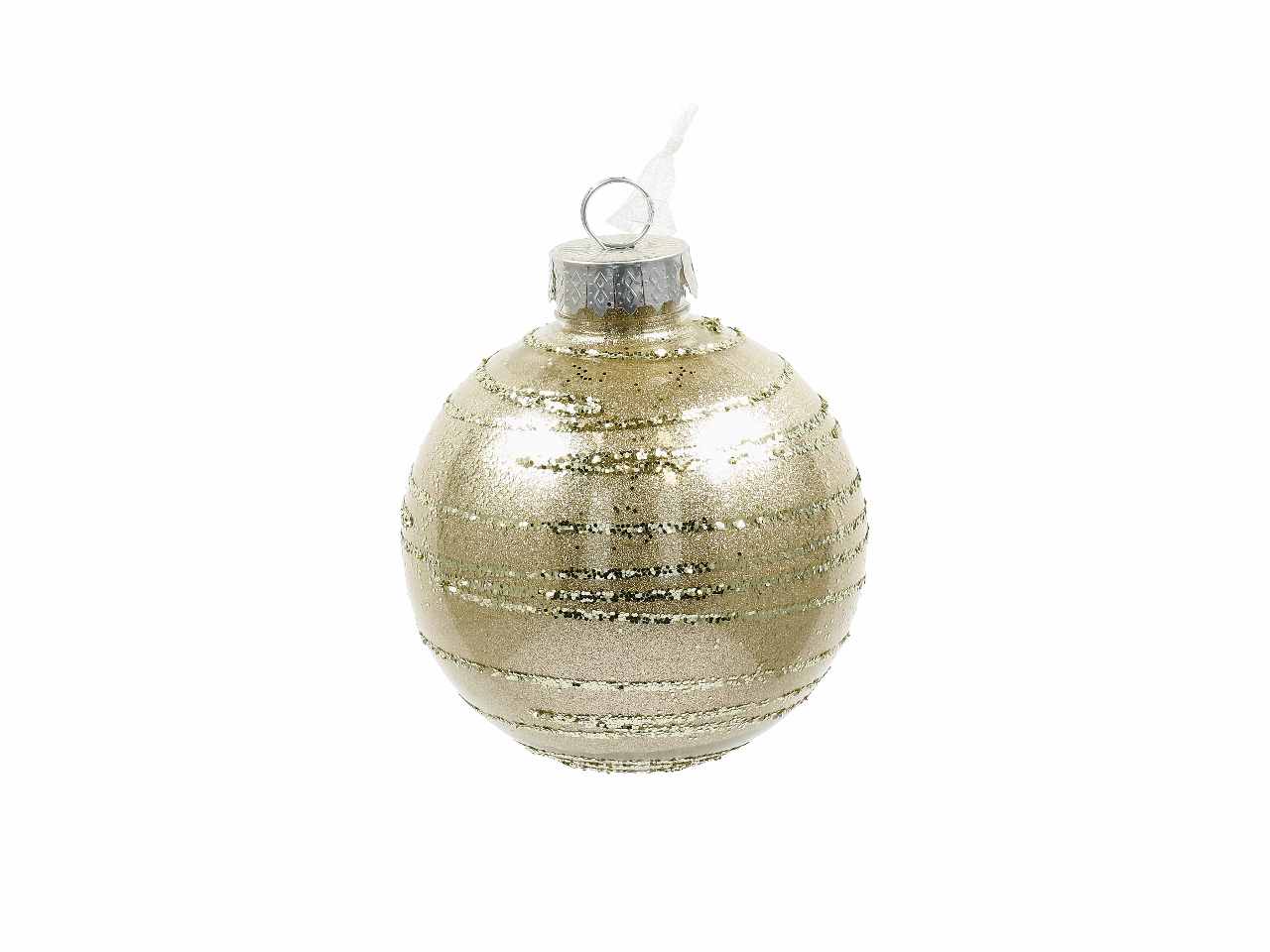 Pallina di natale d.13cm nei colori rosa, argento e oro