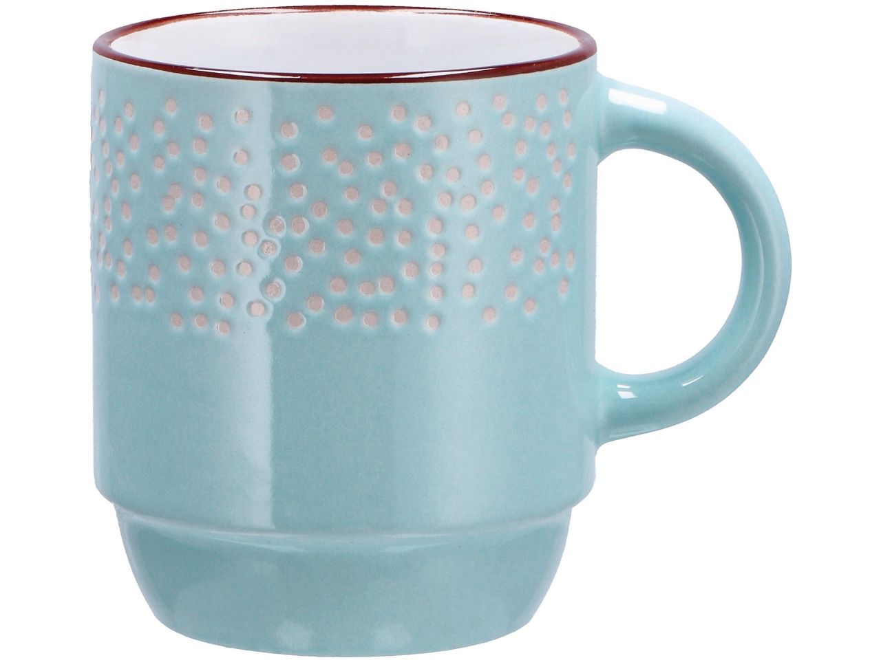 Tazza mug in ceramica in 4 colori assortiti d8xh9cm 280ml