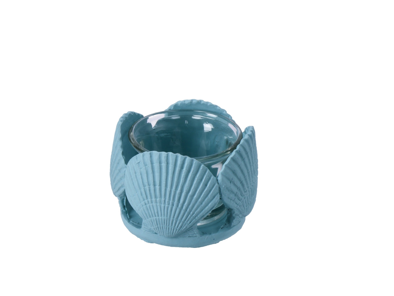 Porta tealight marinaro in resina e vetro in colori assortiti, 7,5xh.5cm - AD Trend -