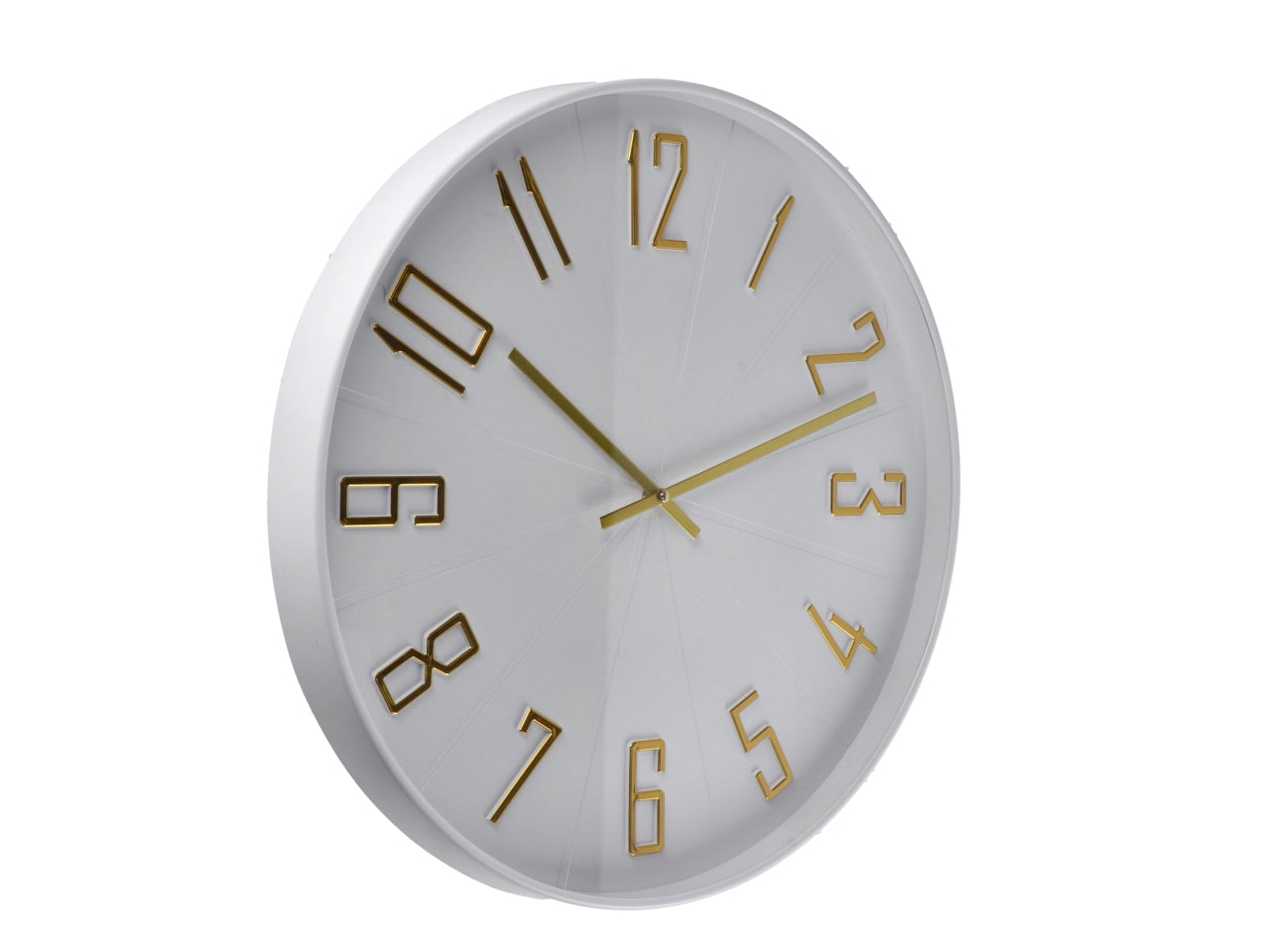 Orologio da parete in plastica d.50,5cm disponibile in 2 colori