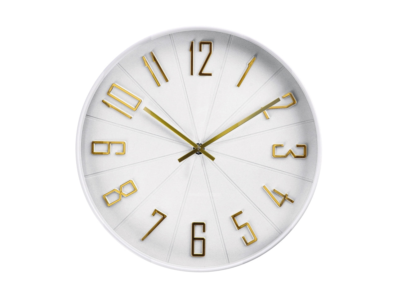 Orologio da parete in plastica d.50,5cm disponibile in 2 colori