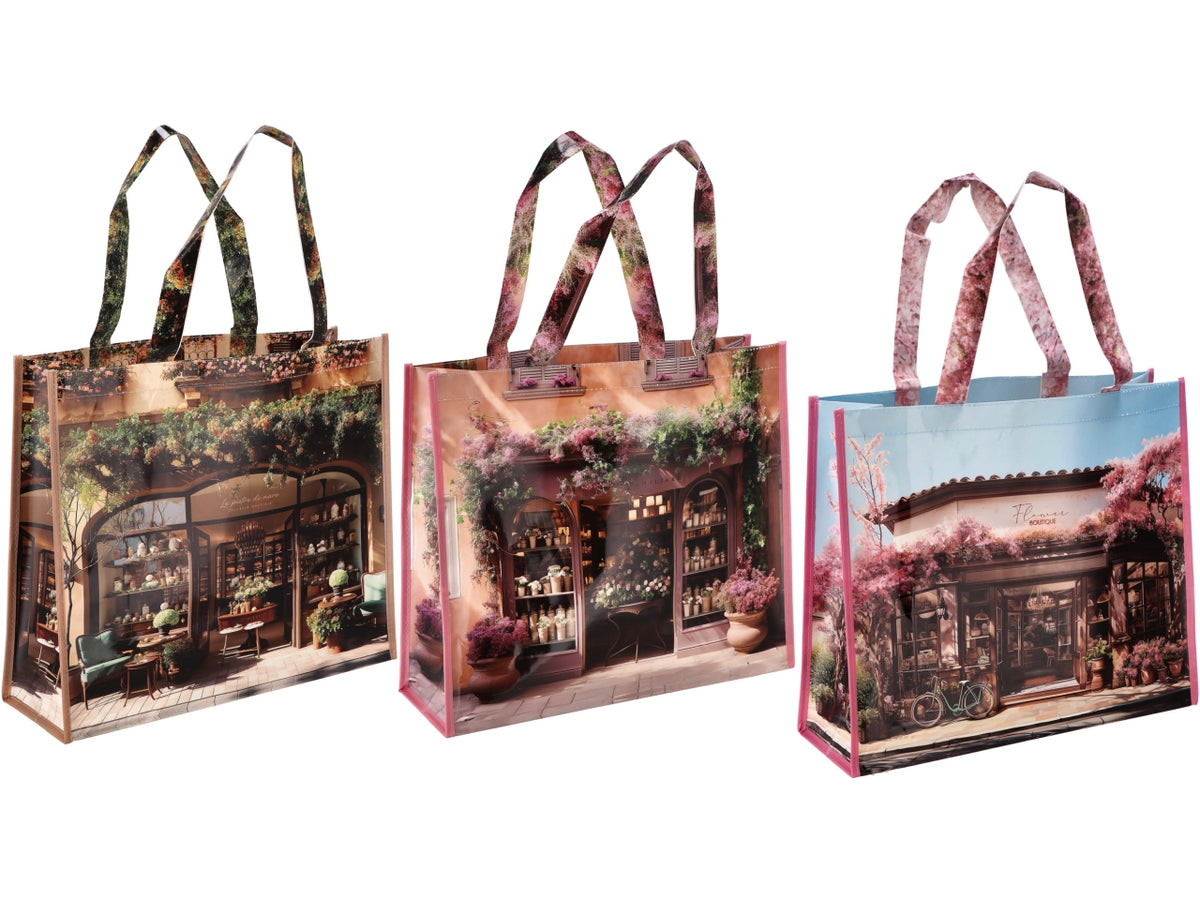 Borsa 43x15xh.37cm con immagine 3 disegni assortiti