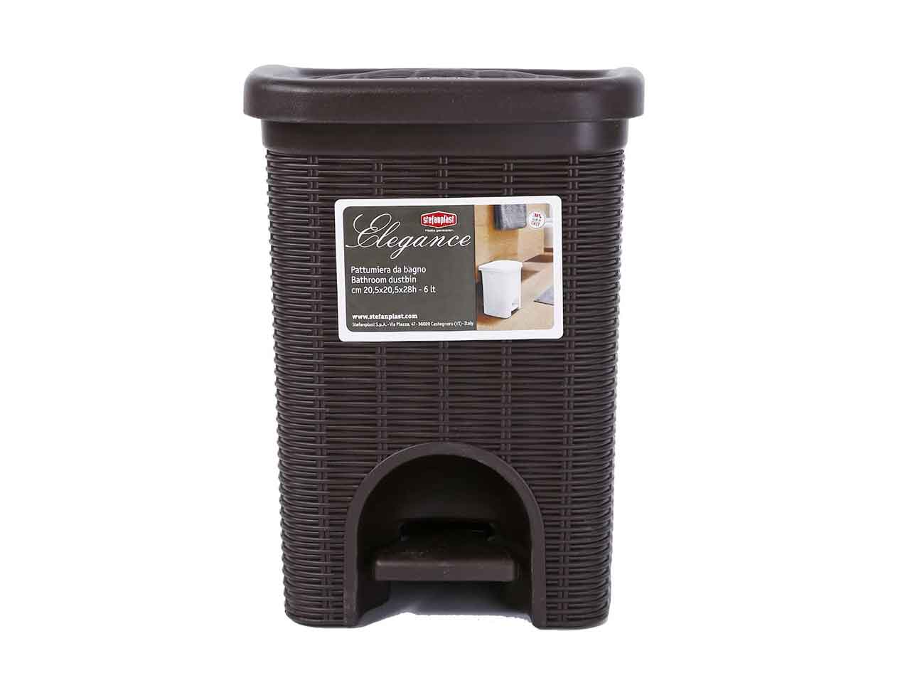 Pattumiera elegance 6lt wenghe' 30102