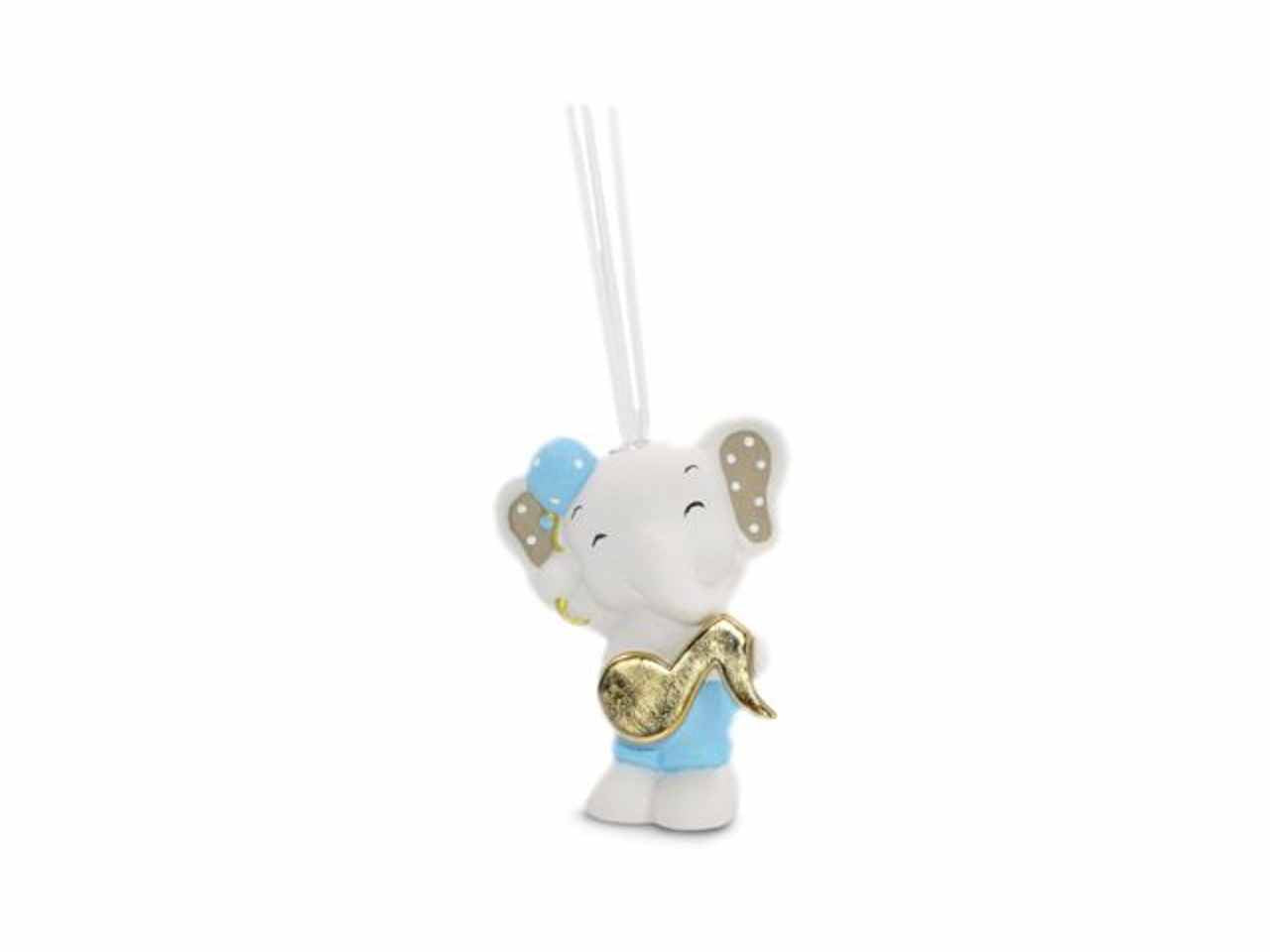 Profumatore a forma di elefante celeste con luce