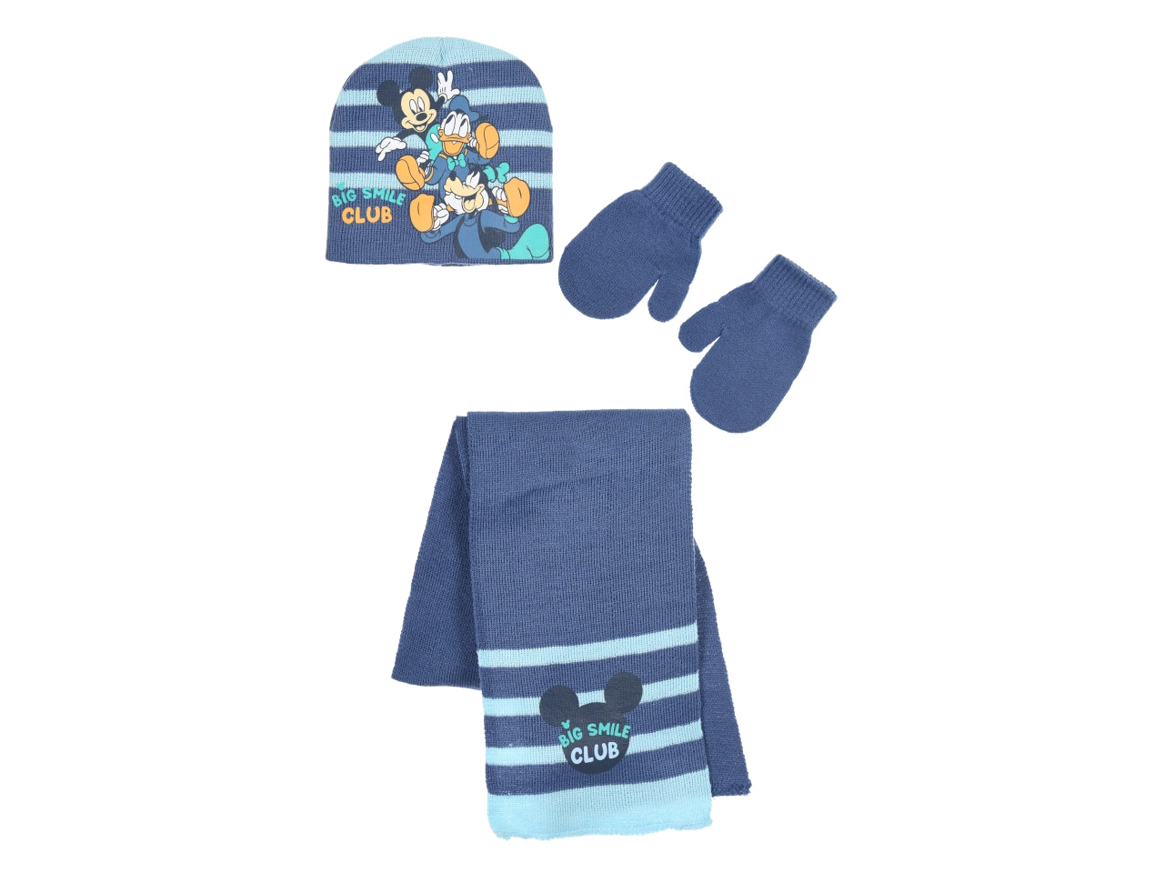 Mickey sciarpa+guanti+cappello