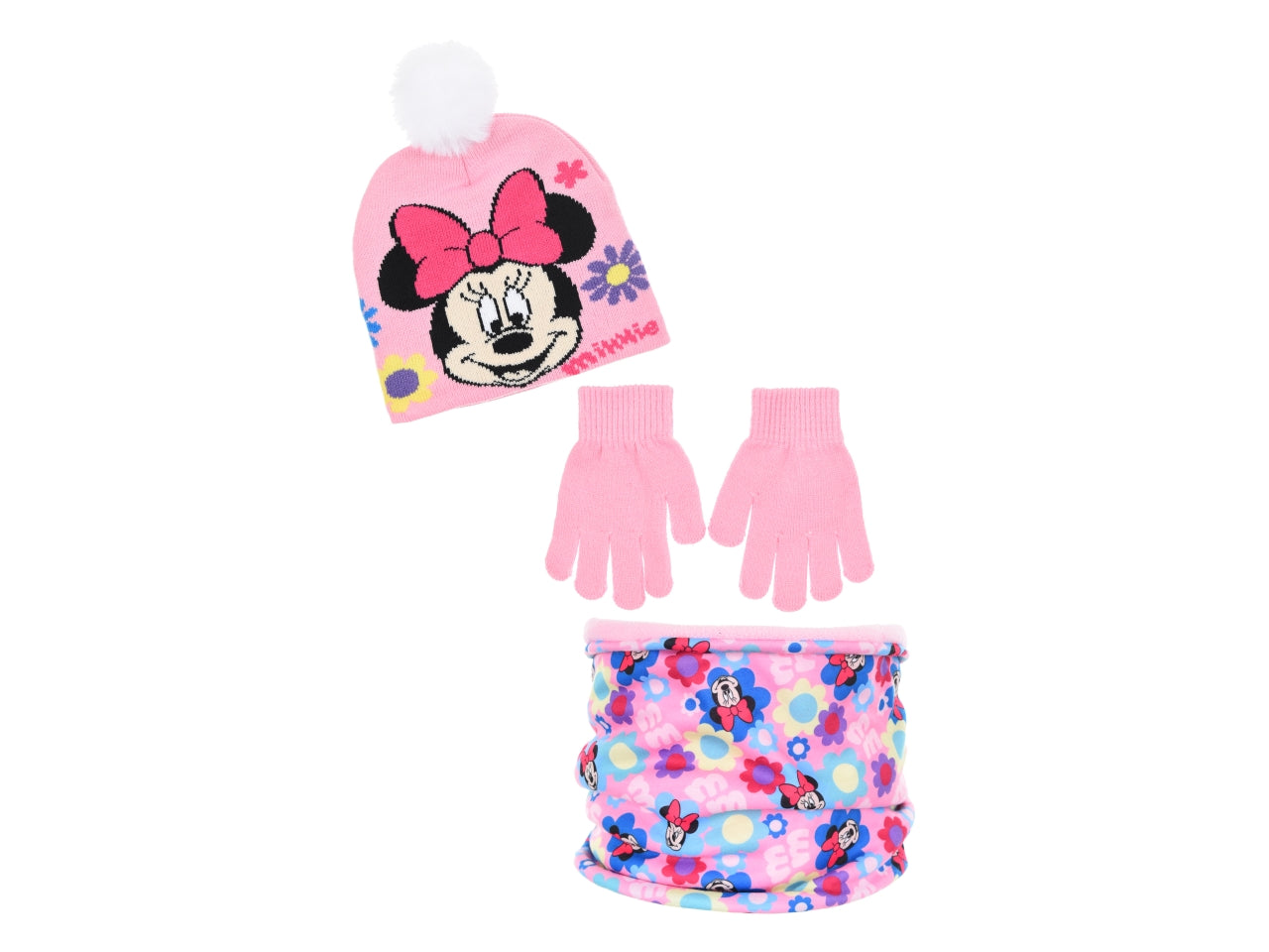 Minnie cappello+collo+guanti