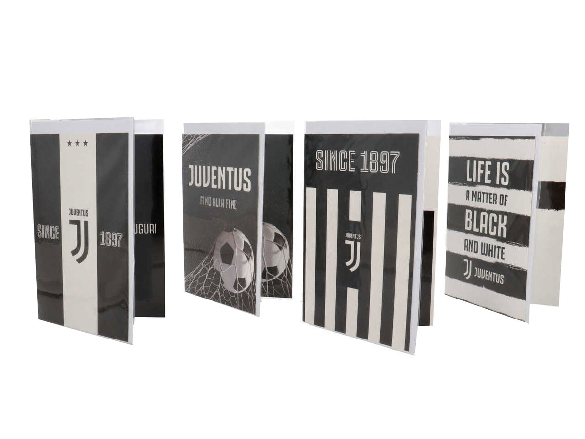 Biglietti auguri per compleanno della juventus linea greeting con busta bianca misura 11,8x16,8cm