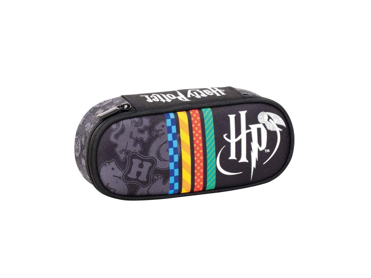 Astuccio ovale Harry Potter, con taschino interno e pianetto portamatite, 23x10x5,5 cm - Seven