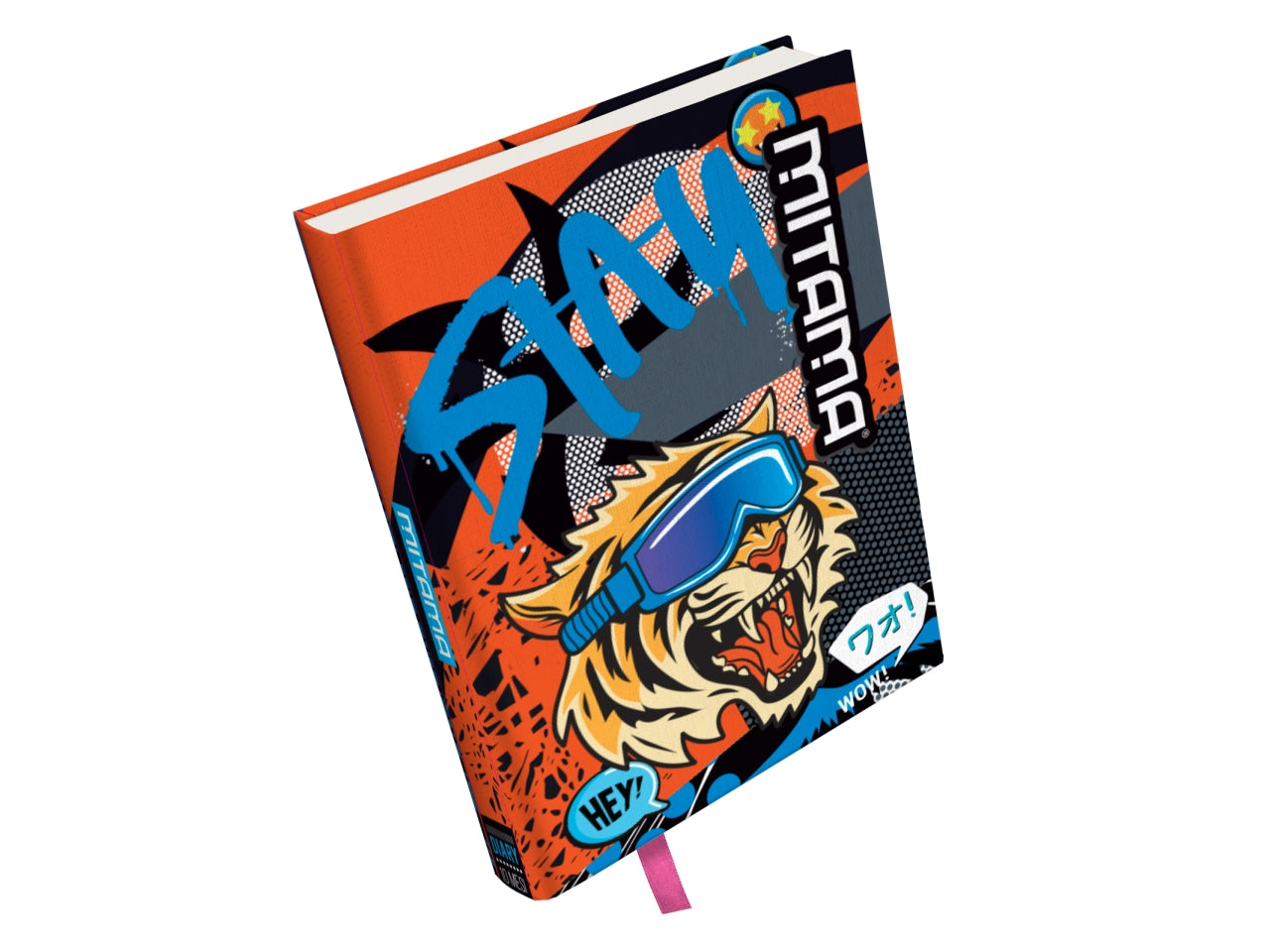 Diaro scuola standard Mitama junior con copertina in tessuto di vari colori, 10 mesi, 15x20 cm
