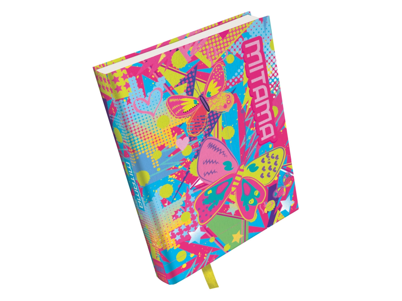 Diaro scuola standard Mitama junior con copertina in tessuto di vari colori, 10 mesi, 15x20 cm