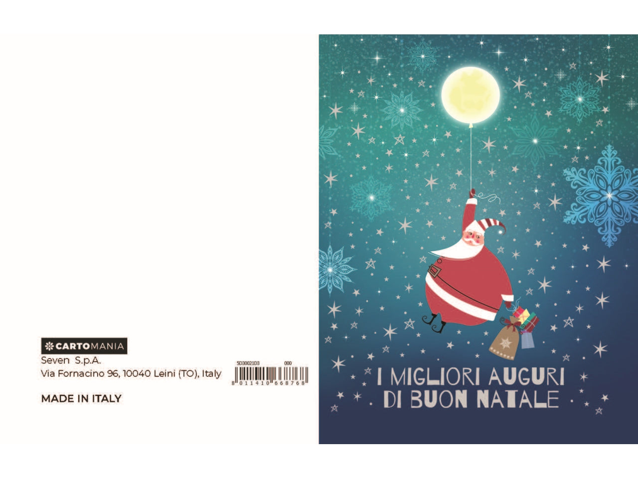 Chiudipacco babbo natale cartomania greetings | Seven