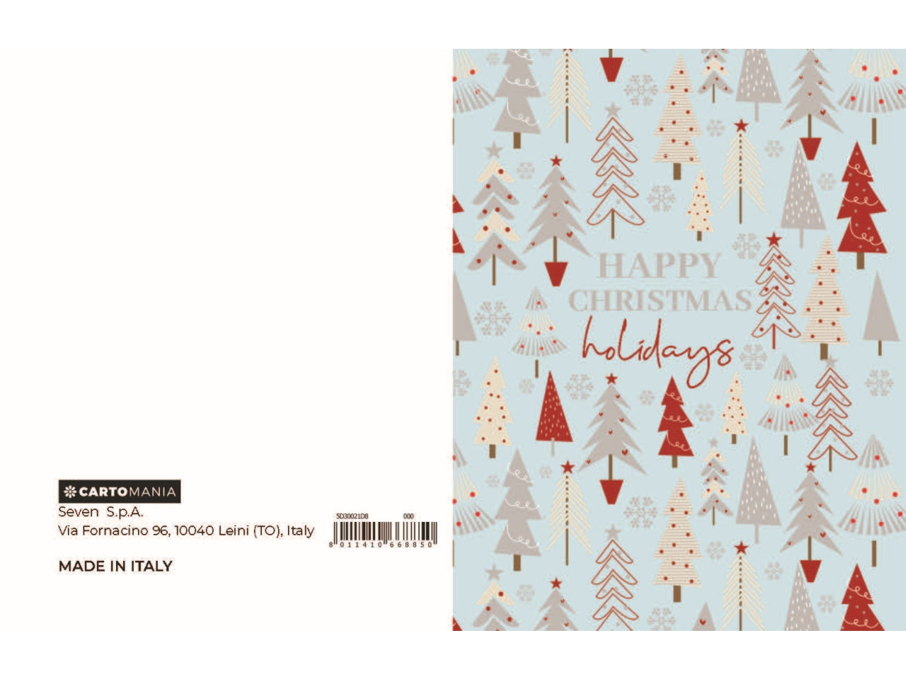 Chiudipacco pattern cartomania greetings | Seven