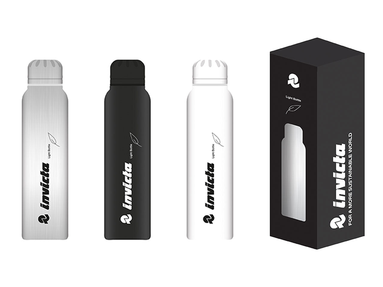 Borraccia light Invicta in acciaio 500 ml