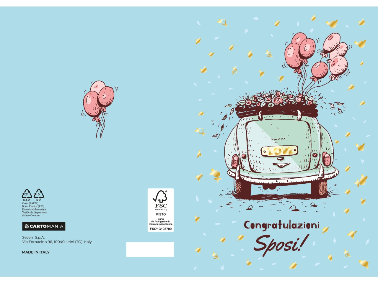Biglietti matrimonio cartomania | Seven