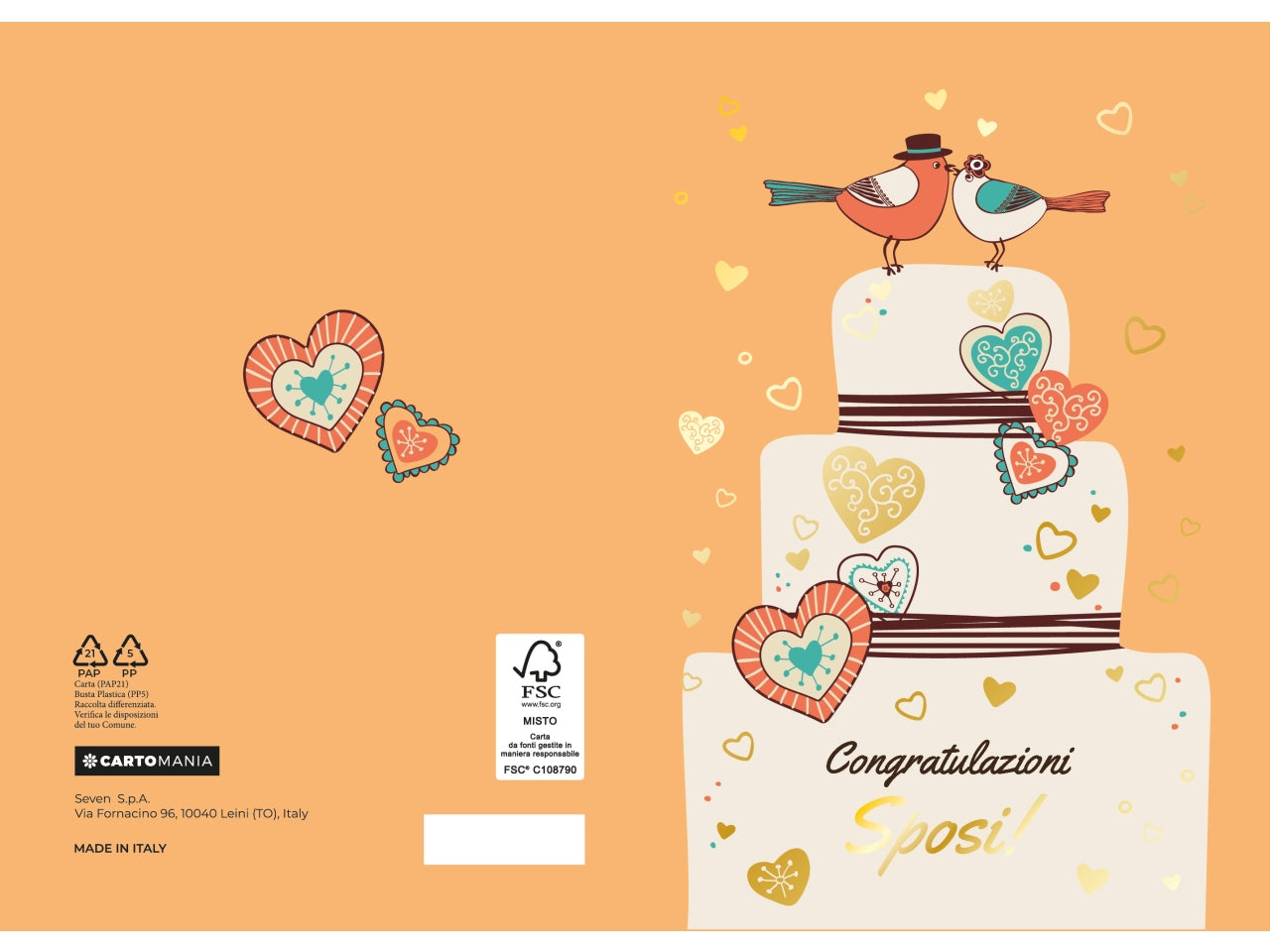 Biglietti matrimonio cartomania | Seven