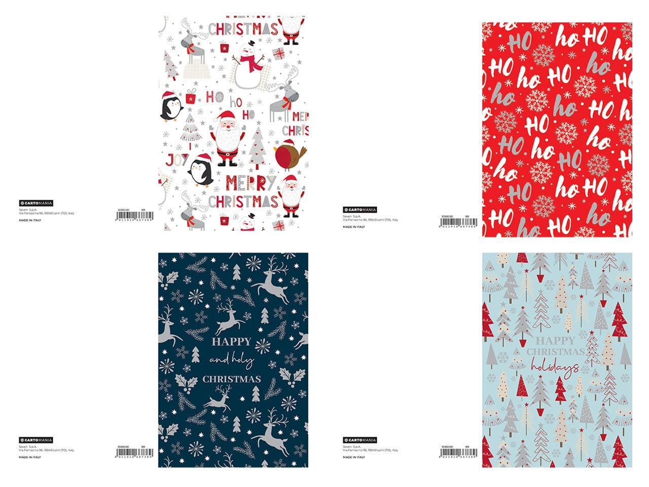 Biglietto natale pattern cartomania greetings | Seven