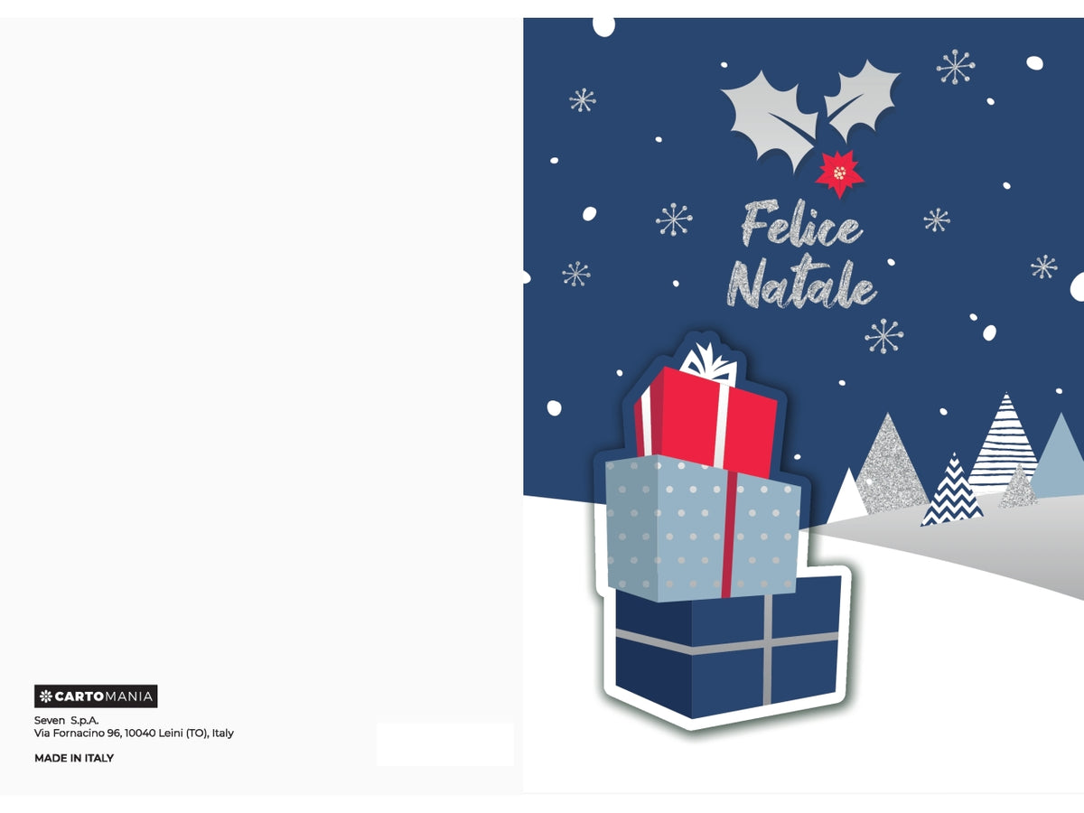 Biglietti natale 3d foil cartomania | Seven