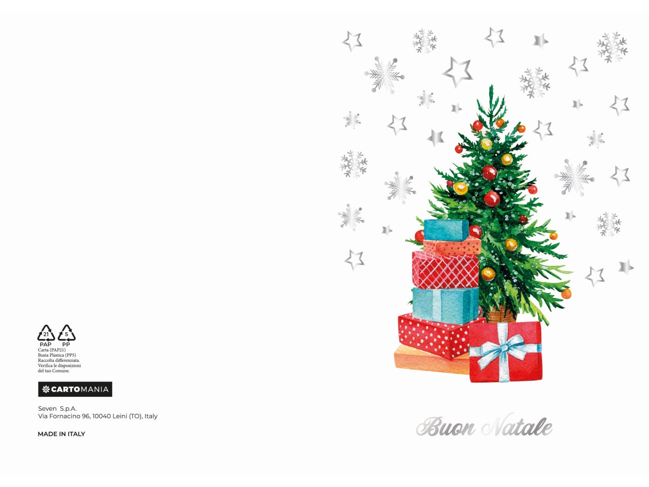 Biglietti natale rilievo cartomania | Seven