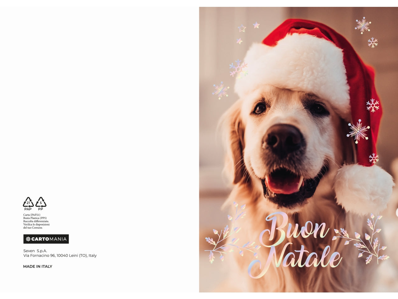 Biglietti natale animali cartomania | Seven