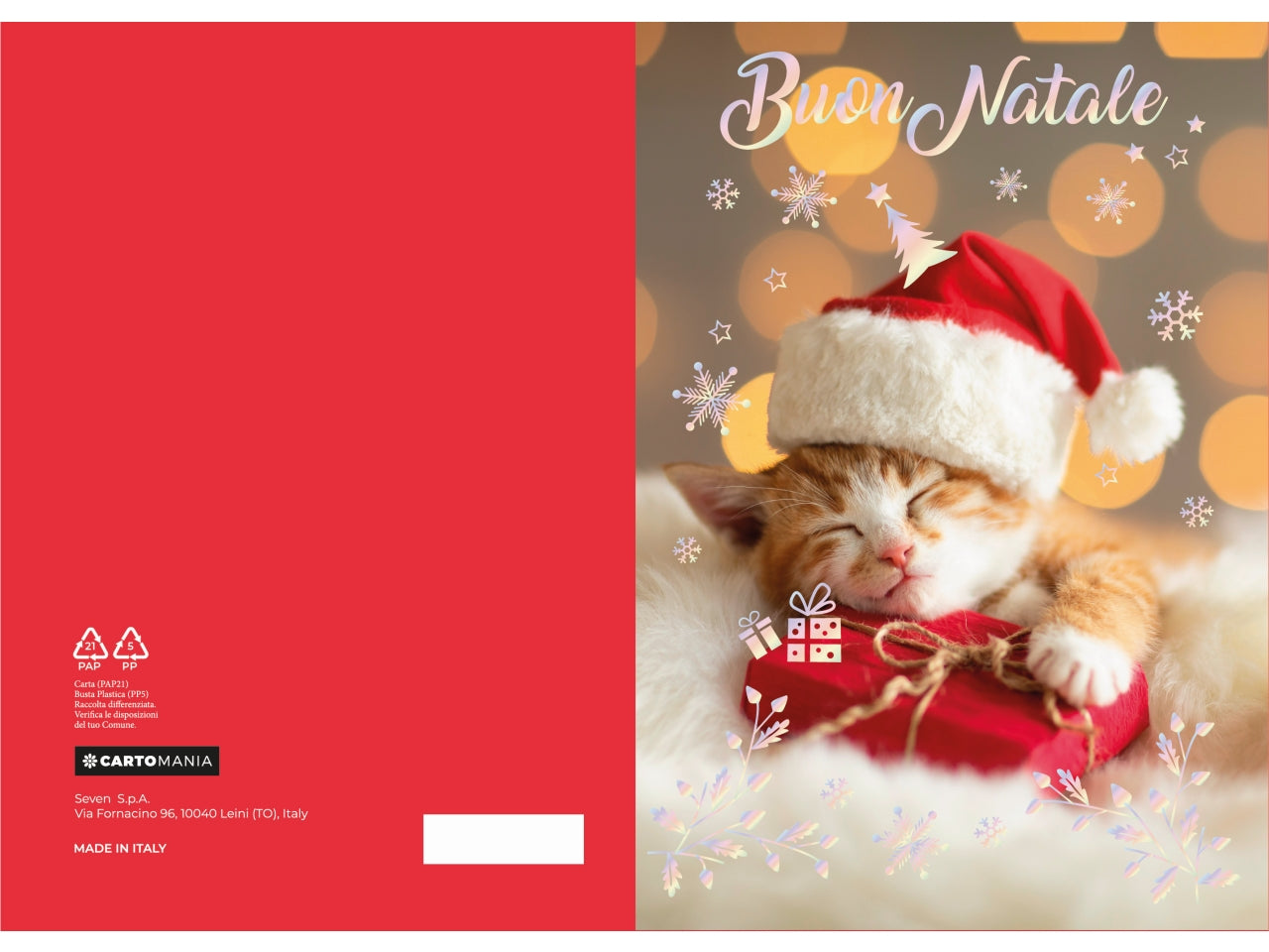 Biglietti natale animali cartomania | Seven