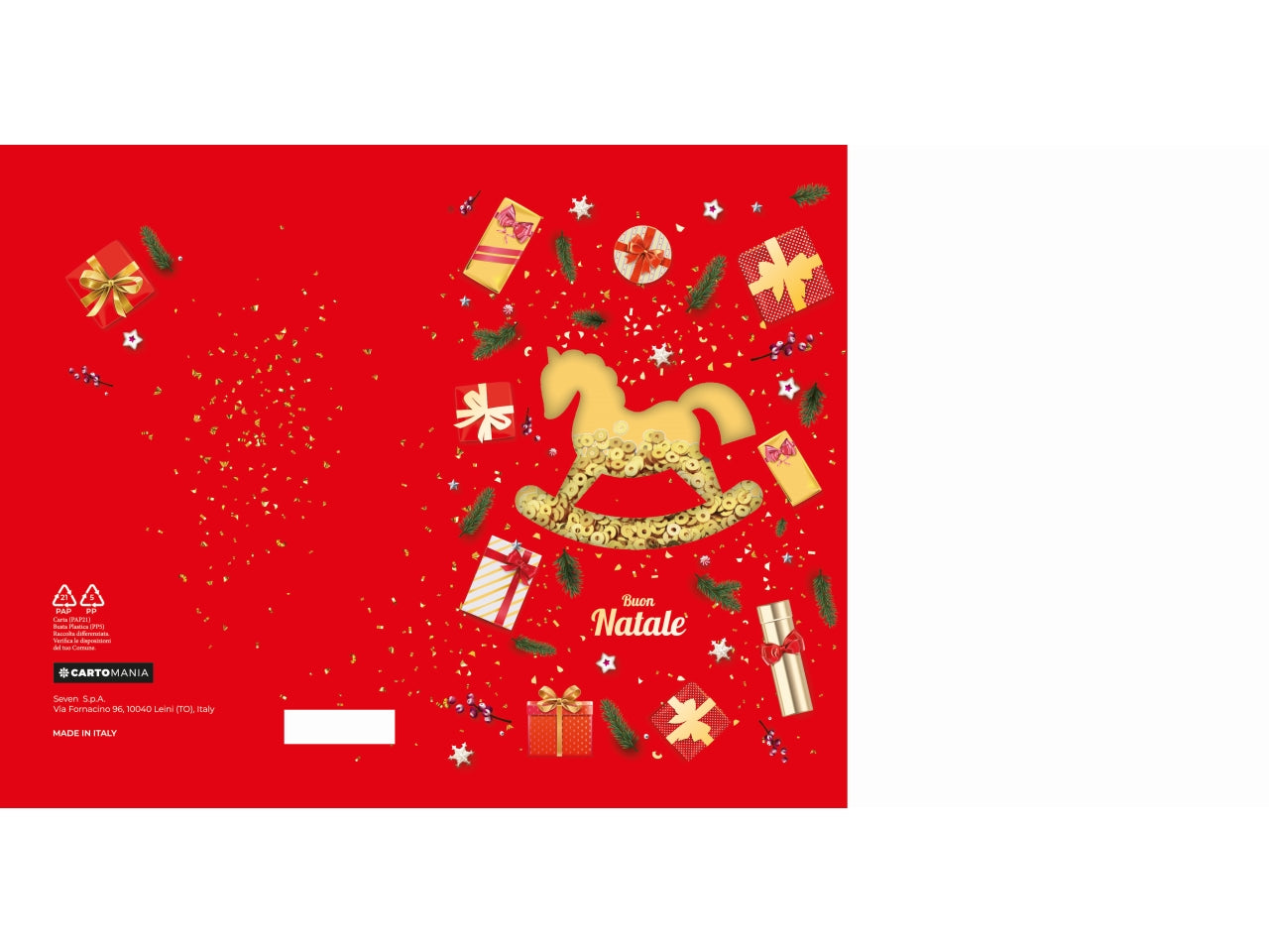 Biglietti natale paillettes cartomania | Seven