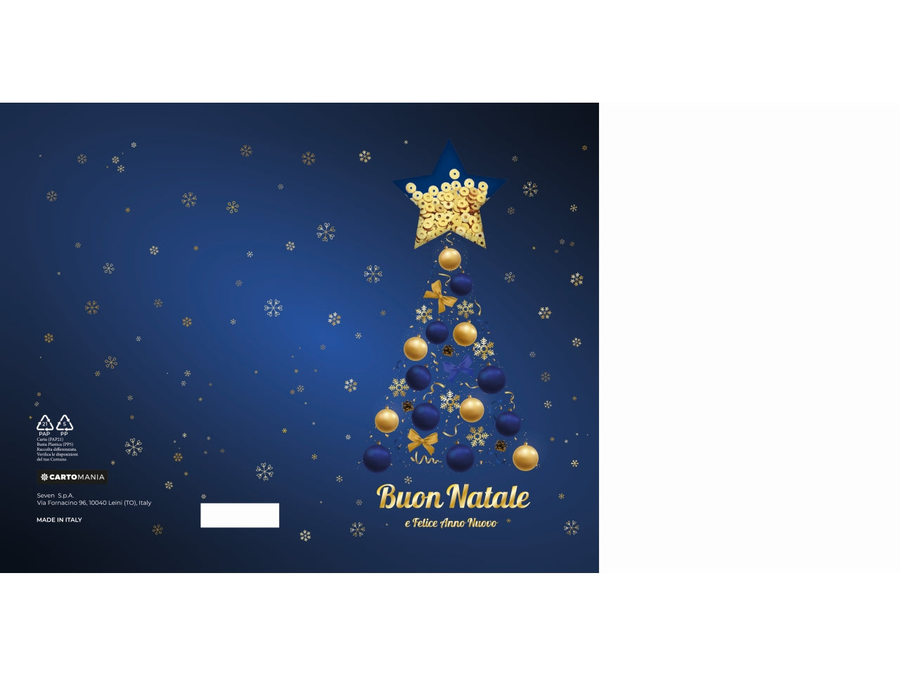 Biglietti natale paillettes cartomania | Seven