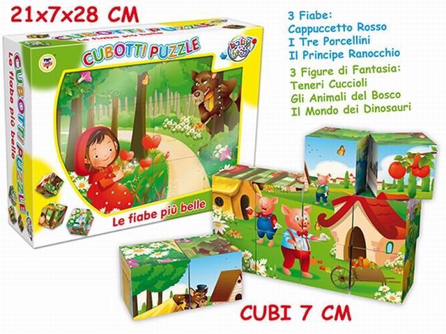 Gogo - cubotti puzzle fiabe italiane 12 pezzi