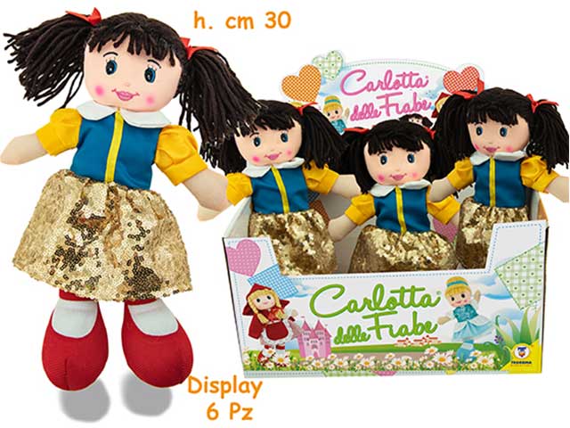 Carlotta bambola in pezza Biancaneve