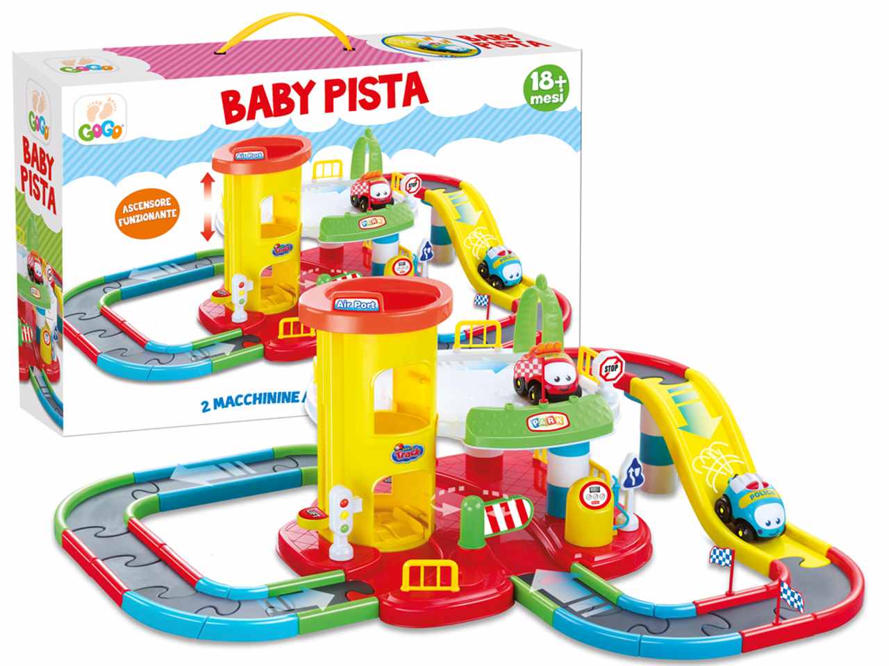Gogo baby garage 2macchine a batt.67340