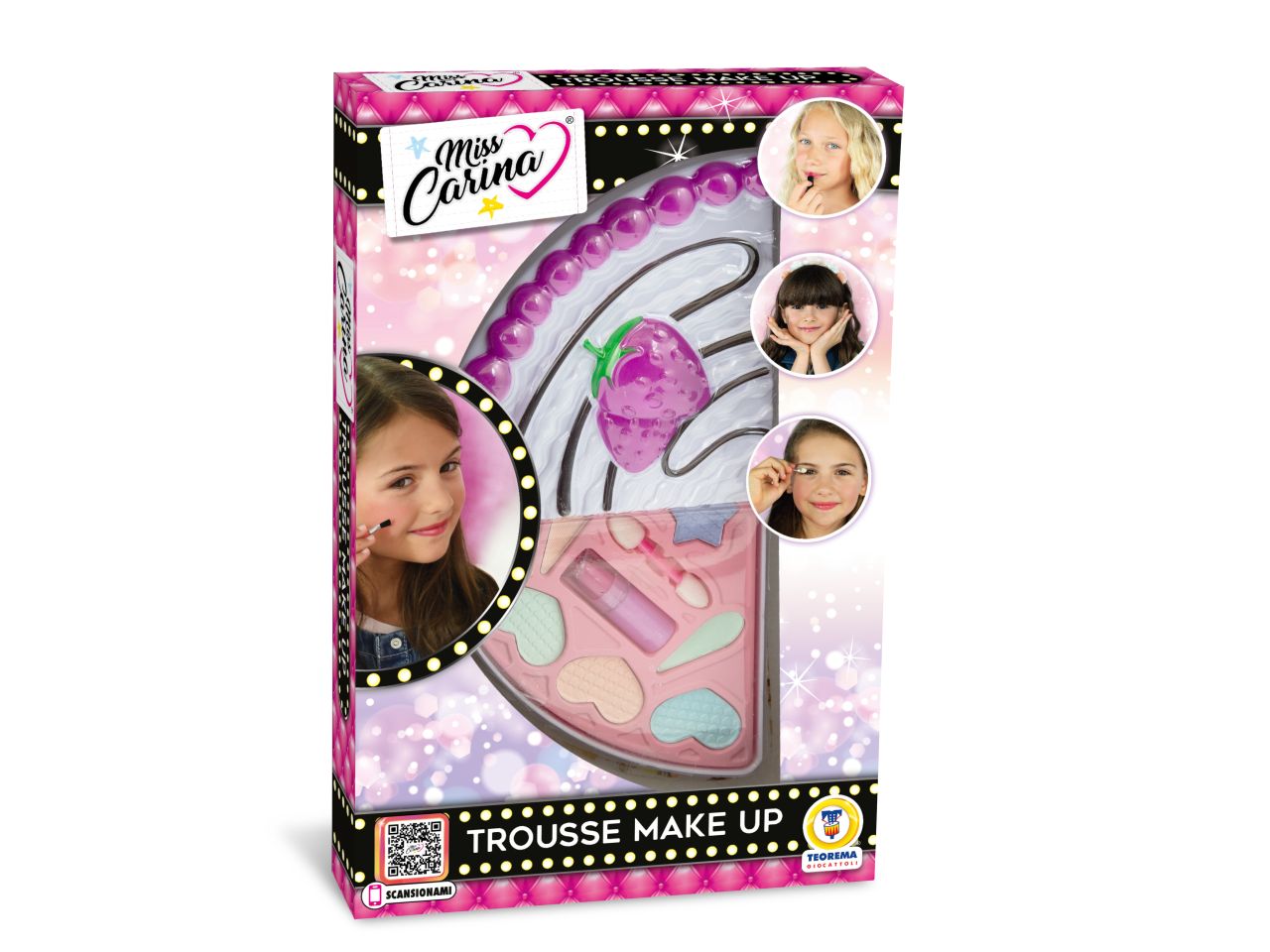 Miss carina - trucchi bimba cofanetto torta