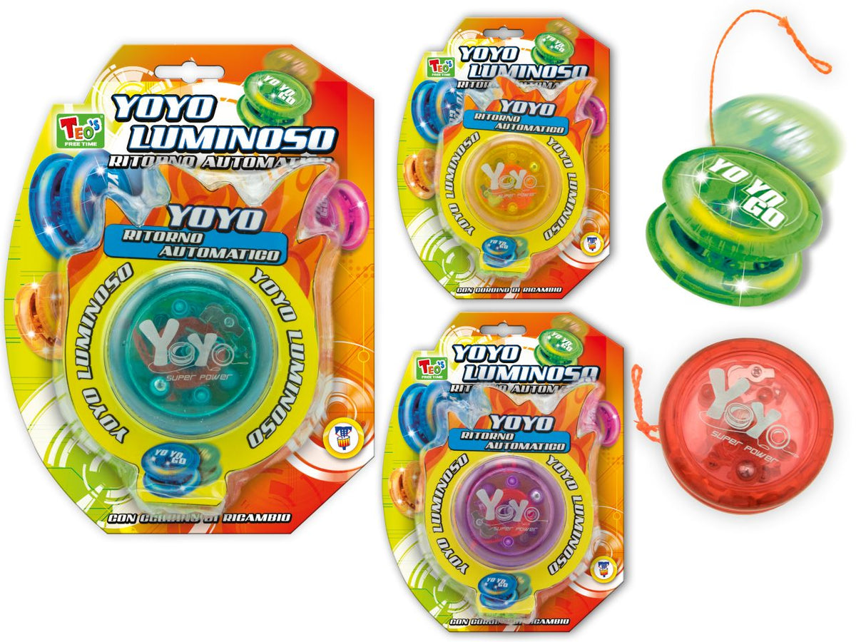 Teo's yoyo luminoso con ritorno automatico assortiti ortiti